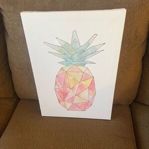 Geometric Pineapple Art Canvas